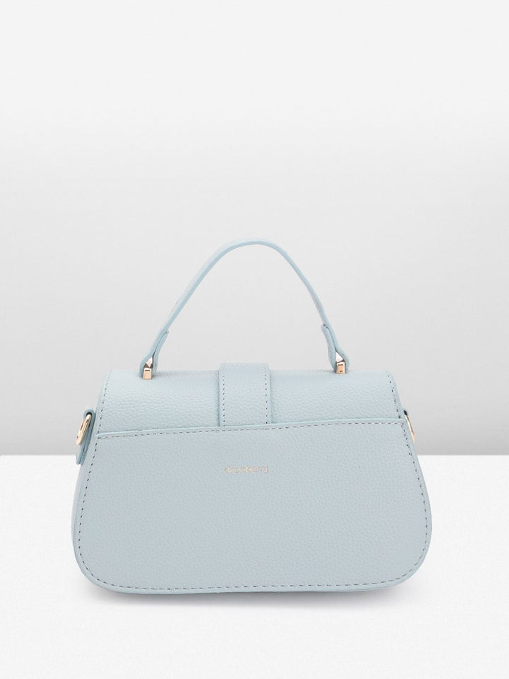 DressBerry Textured Structured Satchel Bag