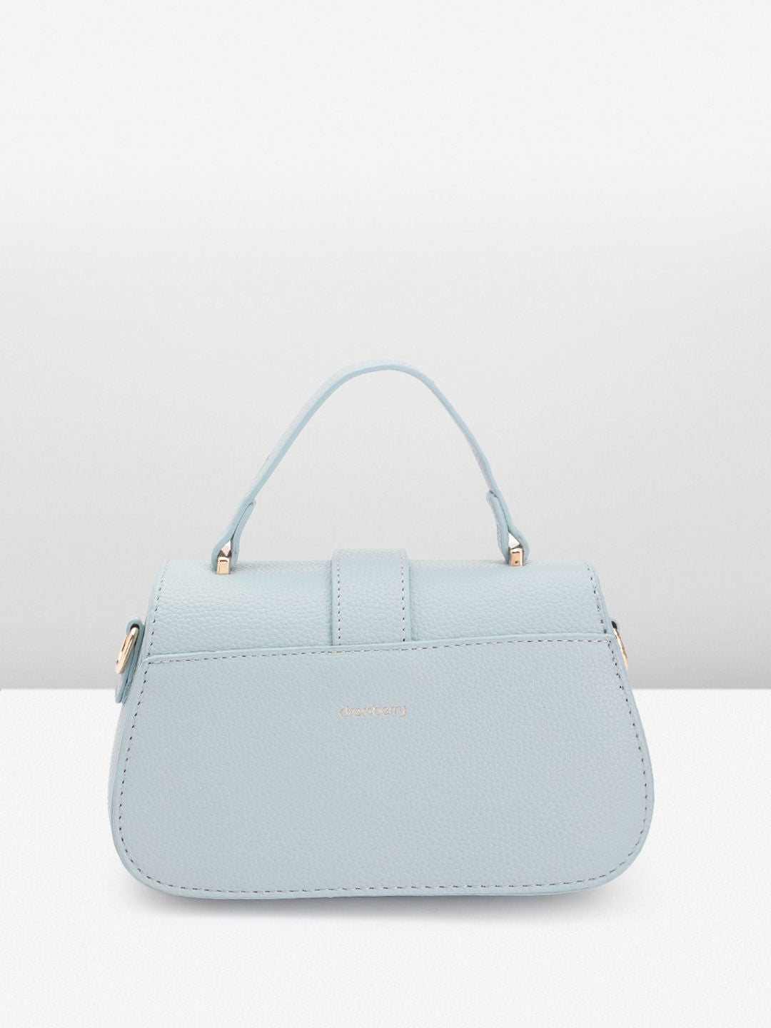 DressBerry Textured Structured Satchel Bag