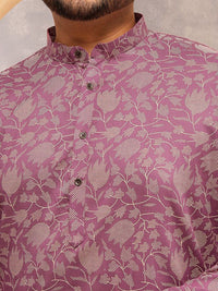 SOJANYA PLUS Men Floral Printed Floral Kurta