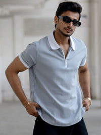 Powerlook Men Polo Collar Pure Cotton T-shirt