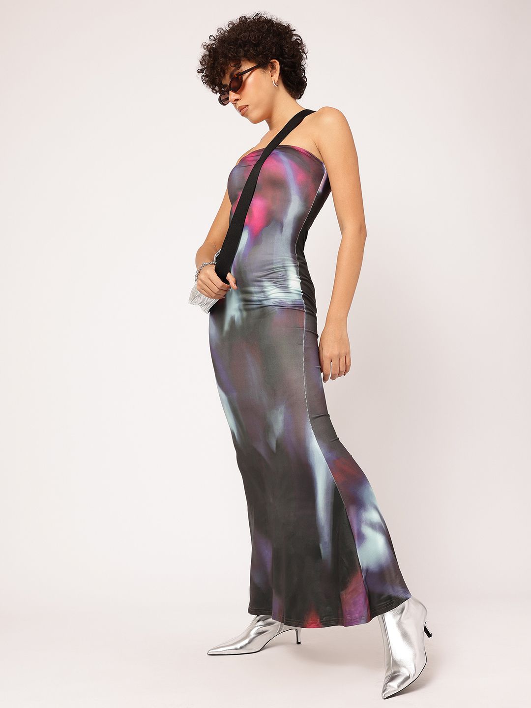 DressBerry Summertime Bliss Printed Bodycon Maxi Dress
