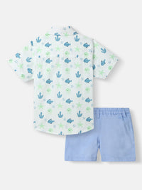 Nauti Nati Boys Printed Shirt with Shorts