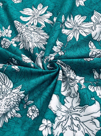 KLOTTHE Green Floral 300 TC Cadar King