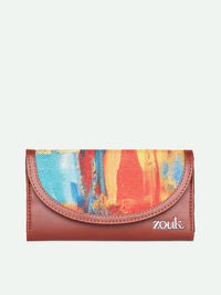 ZOUK Women Abstract Amaze Kyra Flap Wallet
