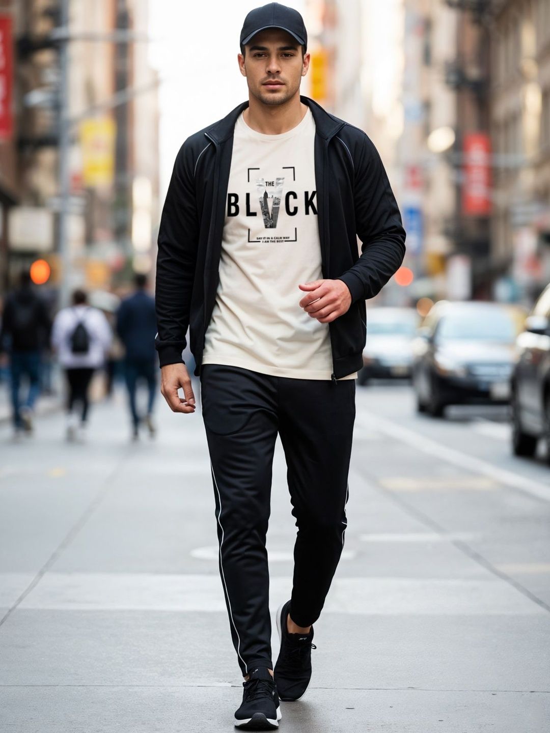 ADRO Men Typography Printed Cotton T-shirt