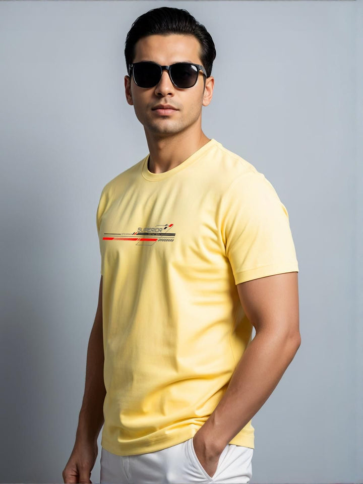 ADRO Men Yellow Tshirts