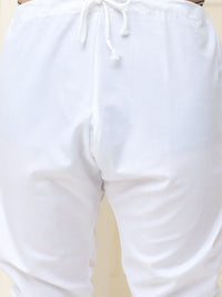 SOJANYA Motif Etnik Bercetak Kolar Mandarin Linen Linen Kurta Lurus dengan Piyama