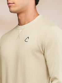 Being Human Men Solid Round Neck Cotton Pullover Sweatshirt