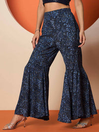 Antheaa Women Printed Smart Trouser