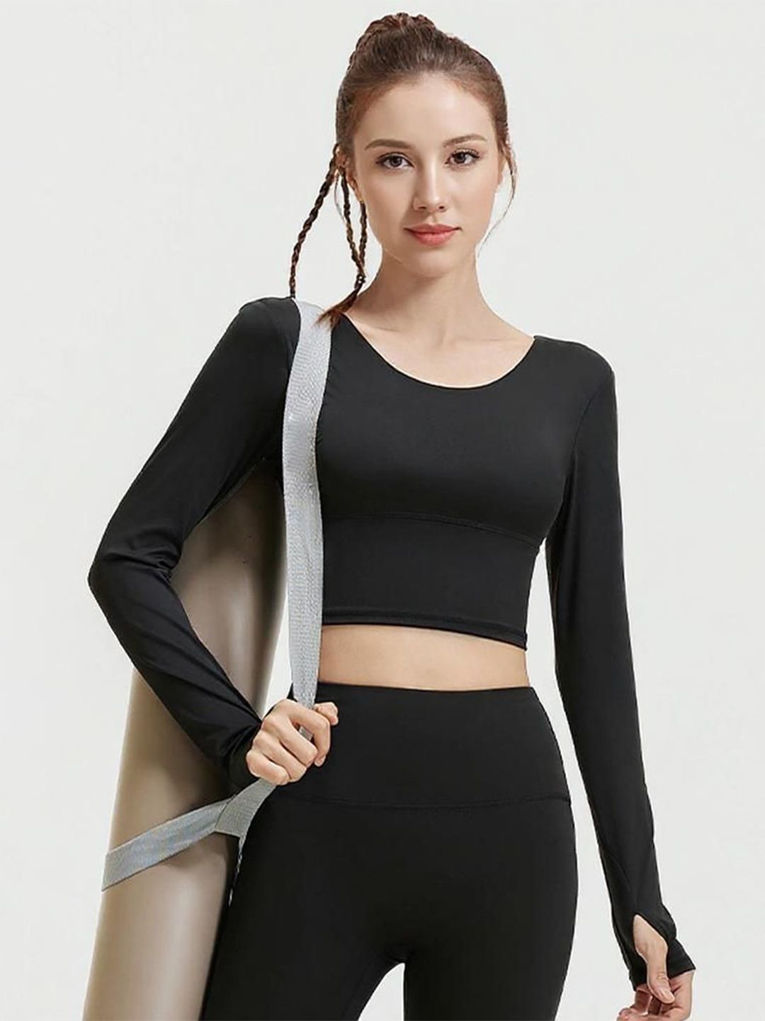 HRX by Hrithik Roshan Women Round Neck Regular Crop Top