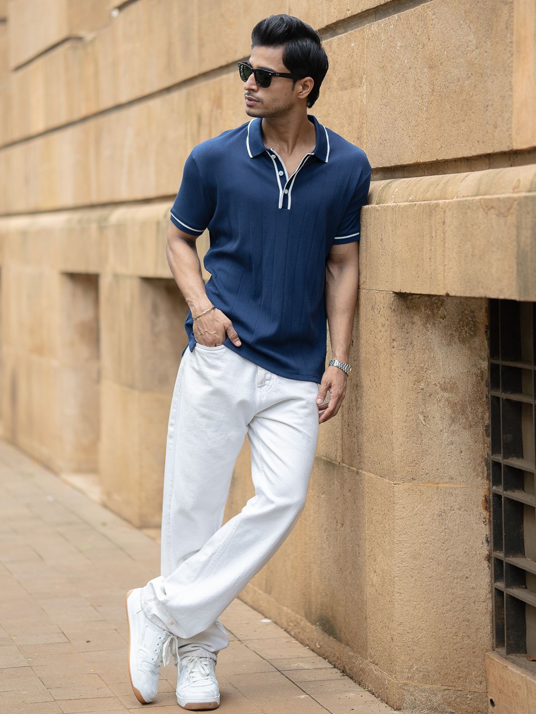 Powerlook Men Polo Collar T-shirt
