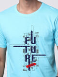 ADRO Men Graphic Printed Round Neck Cotton T-shirt