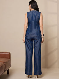 SASSAFRAS worklyf  Pure Cotton Sleeveless Vest Top & Trouser
