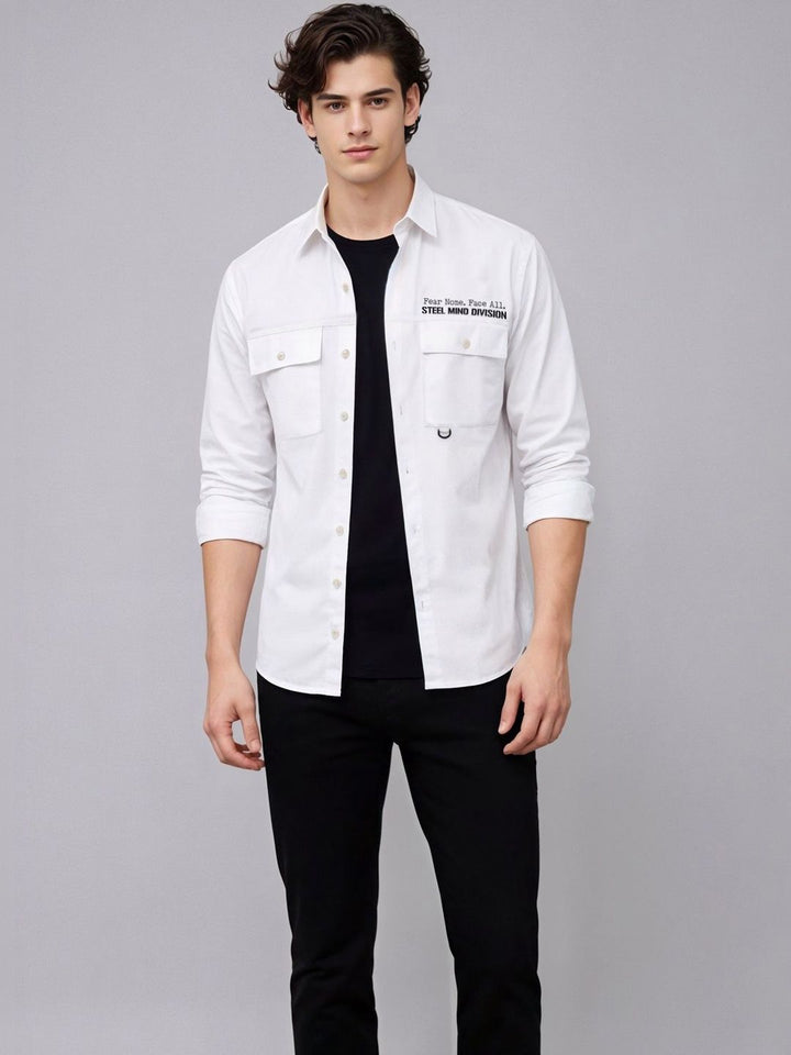 ADRO Classic Printed Cotton Twill Cargo Baju Kasual
