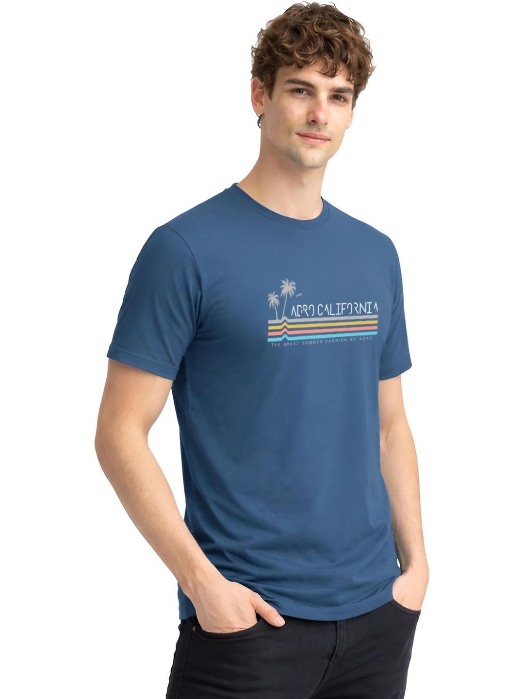 ADRO Men Printed T-shirt