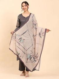 Kurta Bercetak Bunga Mamicha Wanita Dengan Seluar Dan Dupatta