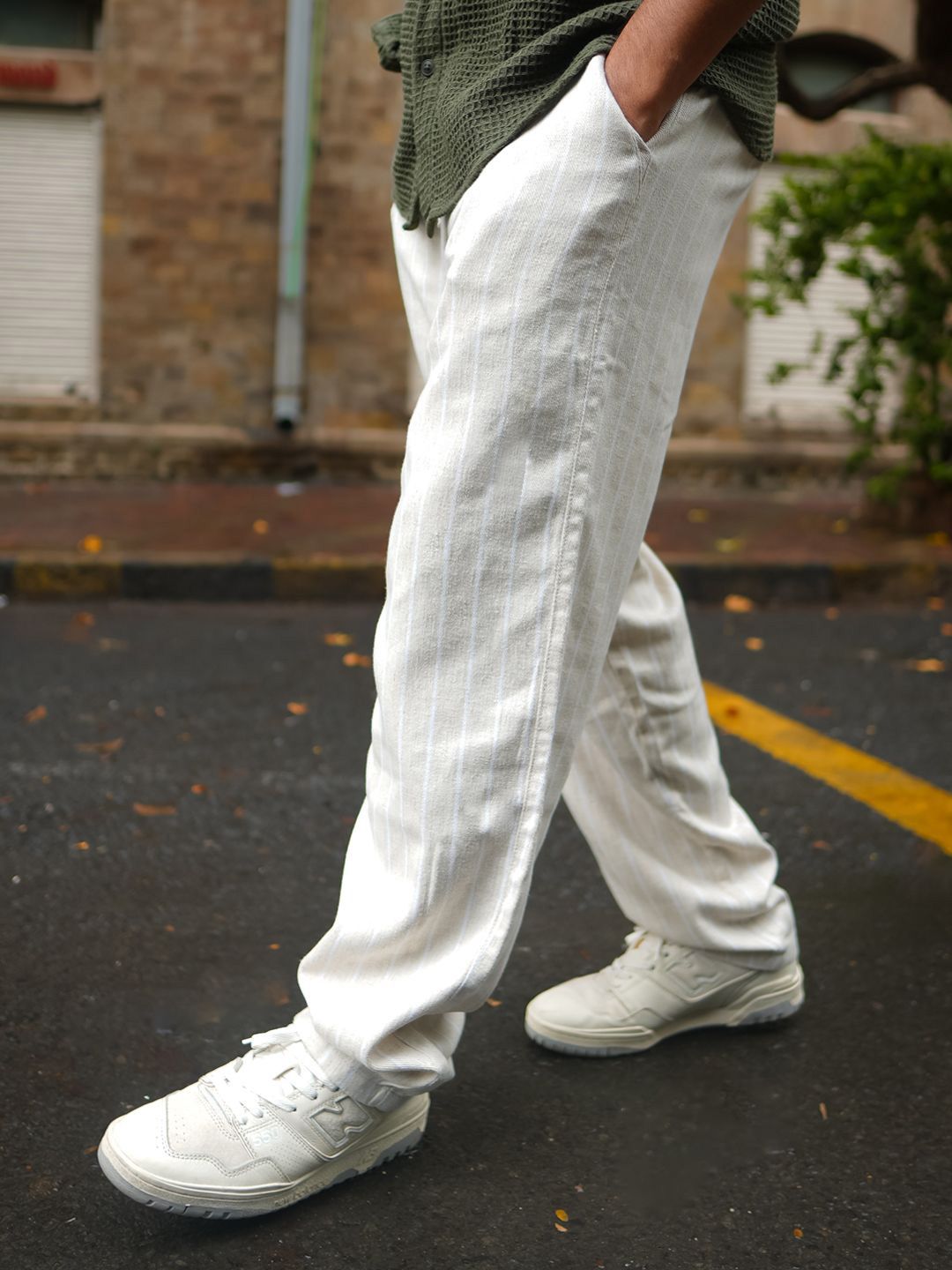 Powerlook Men Cotton Loose Fit Baggy Cargos Trousers