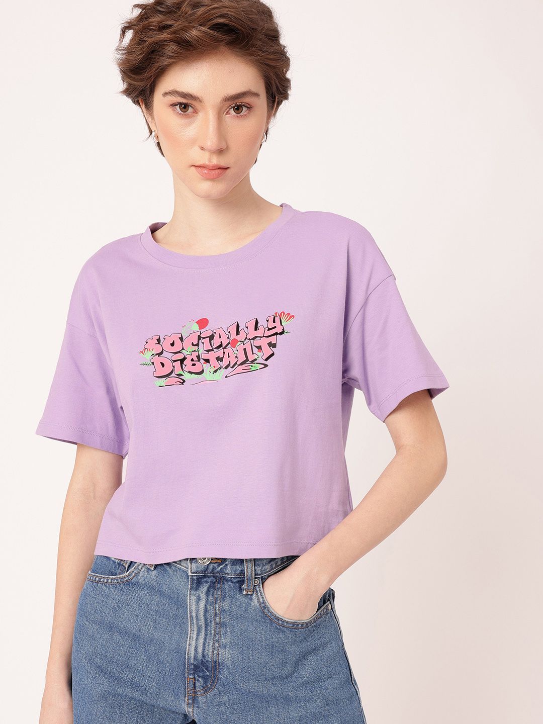 DressBerry City Cool Printed Boxy T-shirt