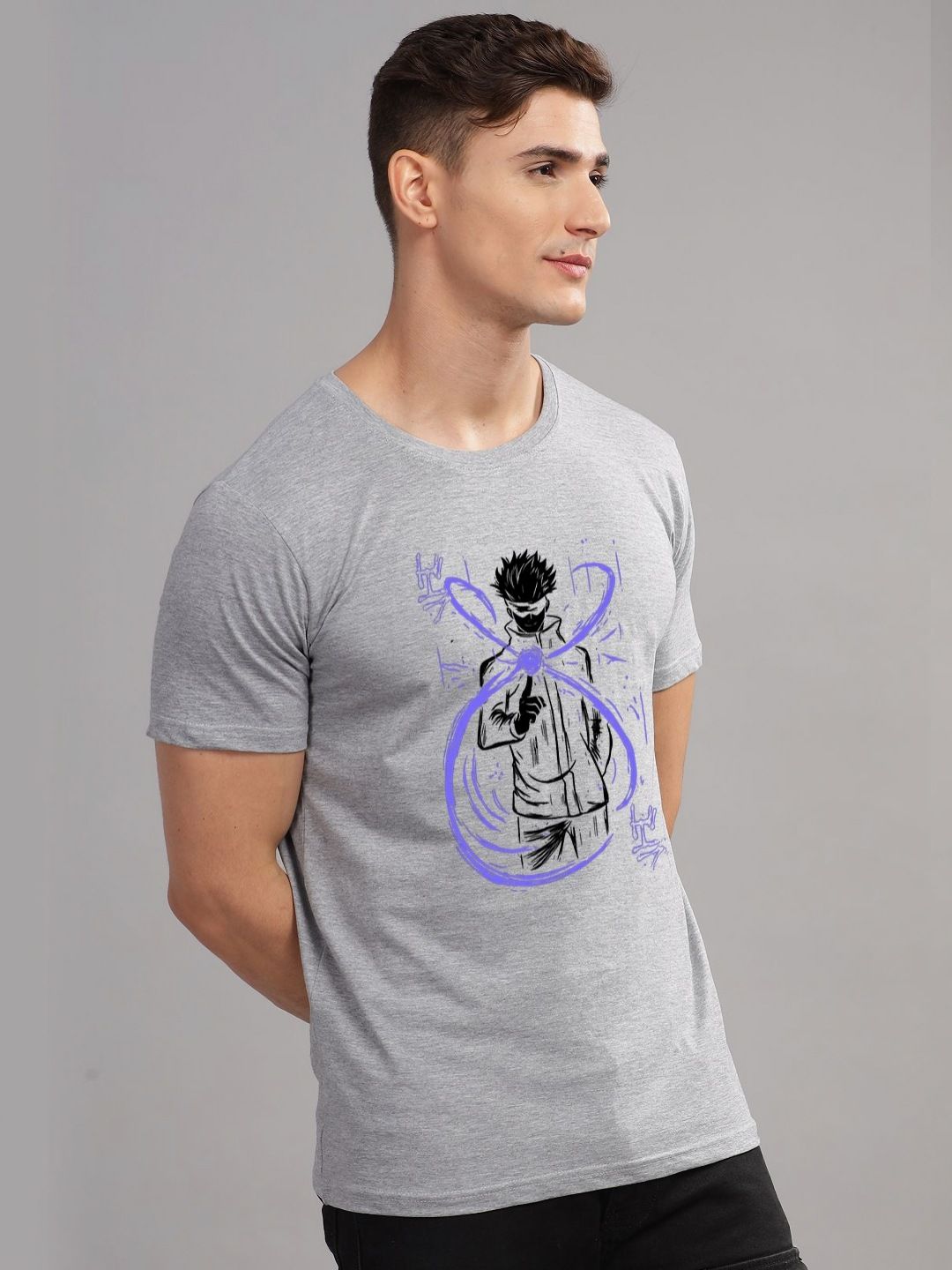 ADRO Men Graphic Printed Graphic Print Others Round Neck Cotton Tshirt