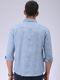 The Indian Garage Co Men Relaxed Fit Dobby Textured Resortwear Shirt