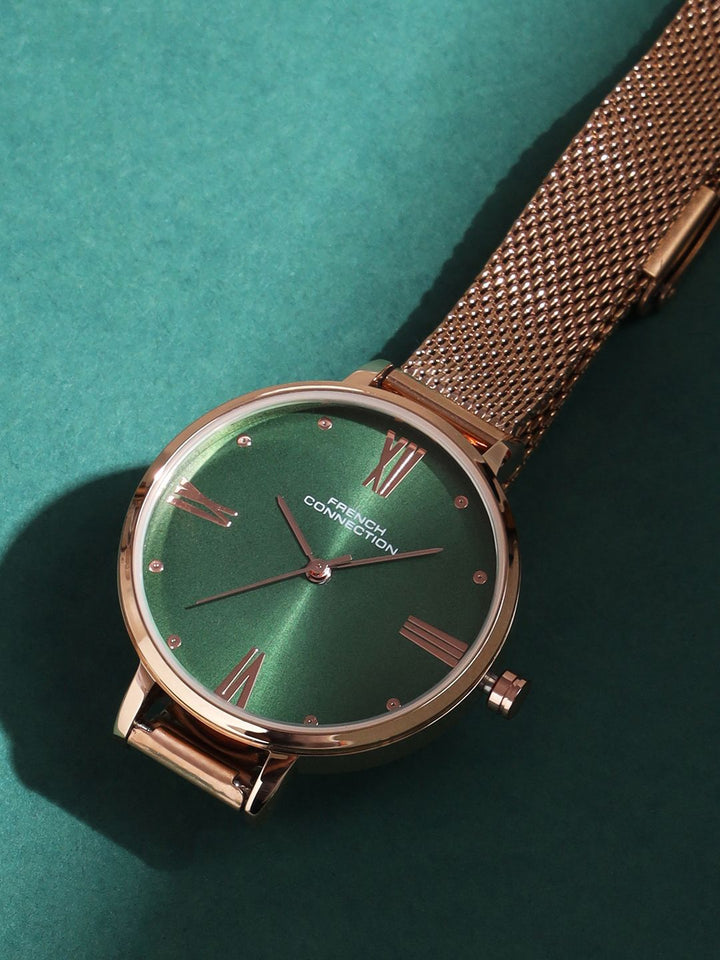 French Connection Women Stainless Steel Analogue Watch FCN0115NRGM