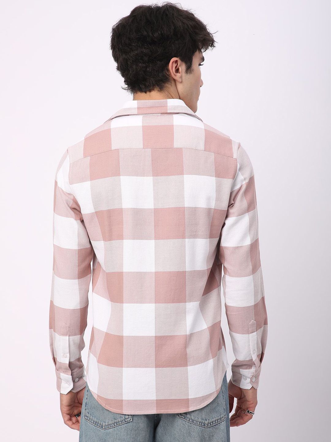VASTRADO Men Classic Slim Fit Checked Casual Shirt