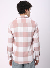 VASTRADO Men Classic Slim Fit Checked Casual Shirt