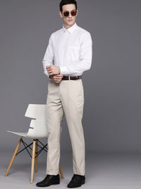 Raymond Men Printed Organic Cotton Slim Fit Opaque Formal Shirt
