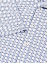 Thomas Scott Men Smart Spread Collar Tartan Checked Cotton Formal Shirt