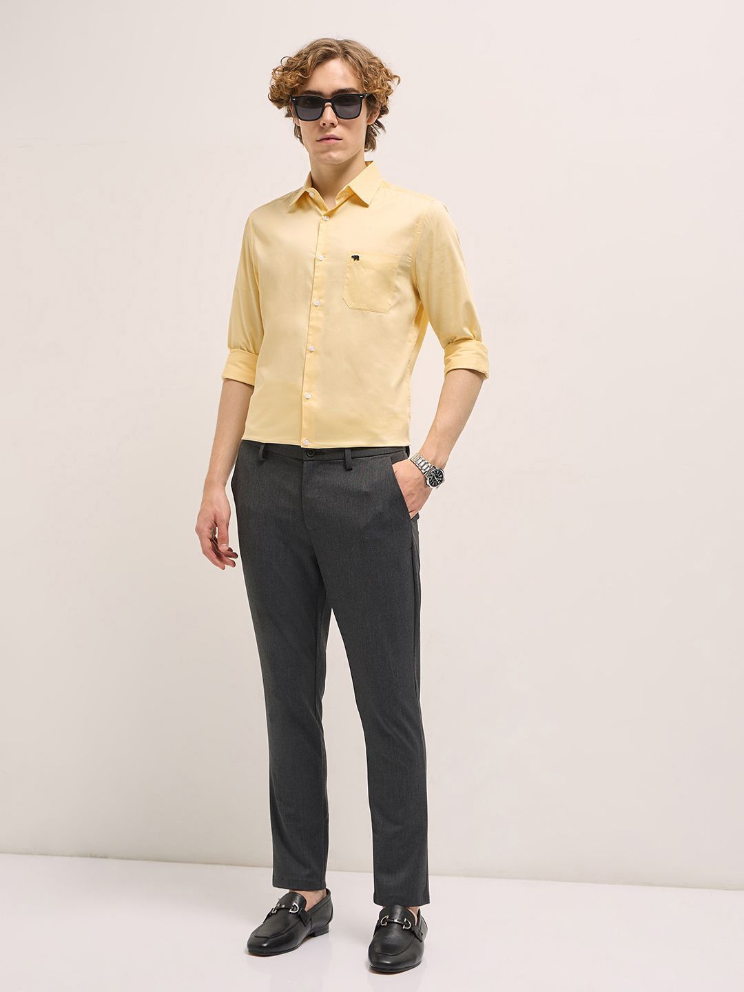 THE BEAR HOUSE Tailored Fit Pure Cotton Formal Shirt