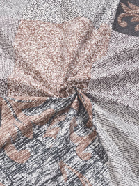 Myntra Elegant Homes Multicoloured Geometric 300 TC Single Bedsheet with 1 Pillow Covers