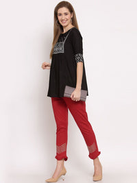 KLOTTHE Slim Fit Mid Rise Seluar