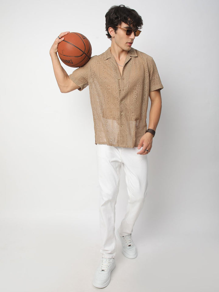 VASTRADO Men Classic Opaque Casual Shirt