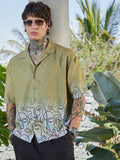 Kampus Sutra Men Classic Opaque Dicetak Baju Kasual