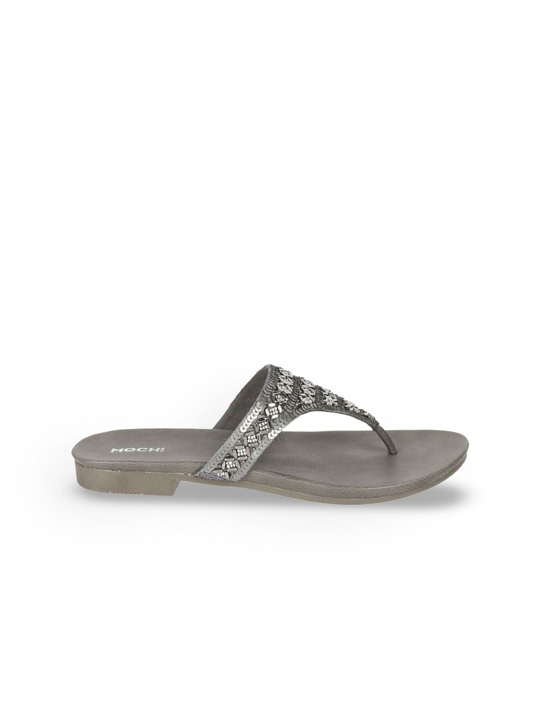 Mochi Women Ethnic T-Strap Flats