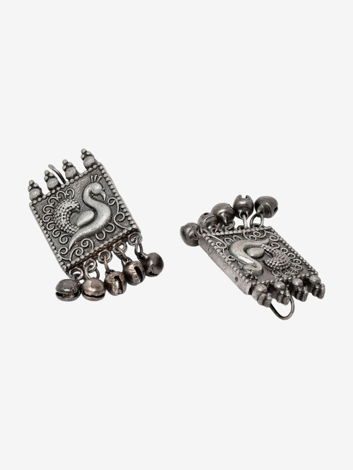 Anting-anting Jatuh Kontemporari Anouk Bersalut Perak Cubic Zirconia Manik