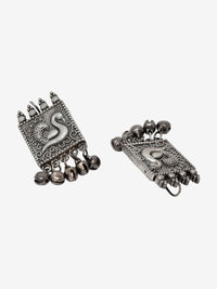 Anting-anting Jatuh Kontemporari Anouk Bersalut Perak Cubic Zirconia Manik