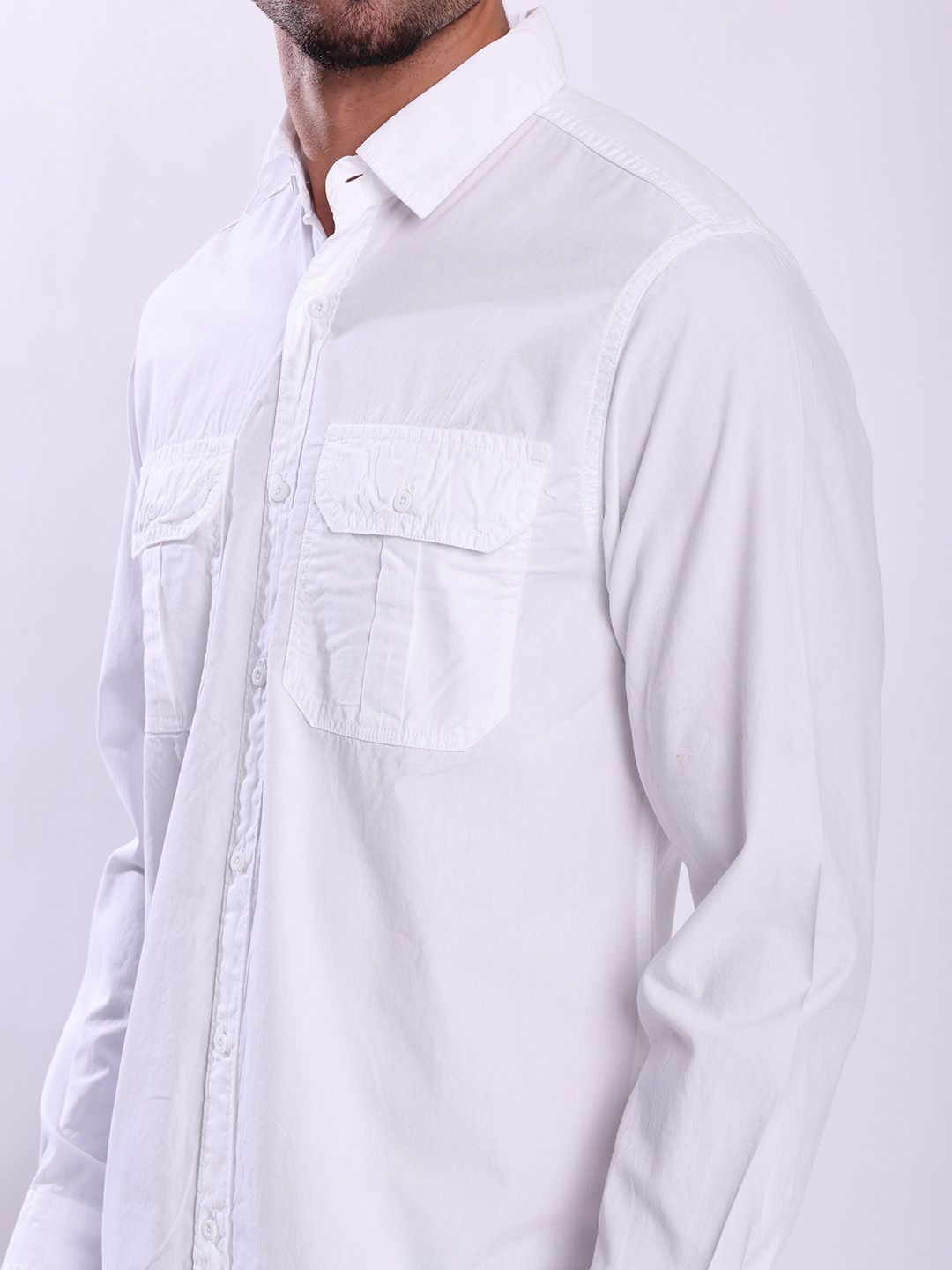 Bene Kleed Spread Collar Cotton Regular Fit Casual Shirt
