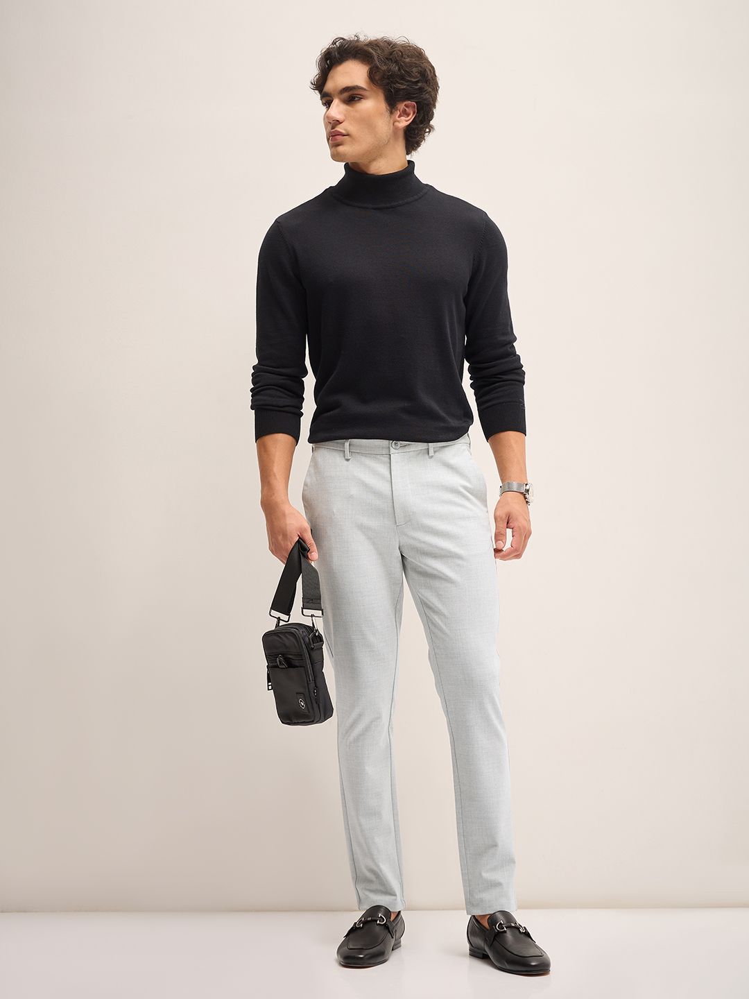 THE BEAR HOUSE Men Slim Fit Trousers