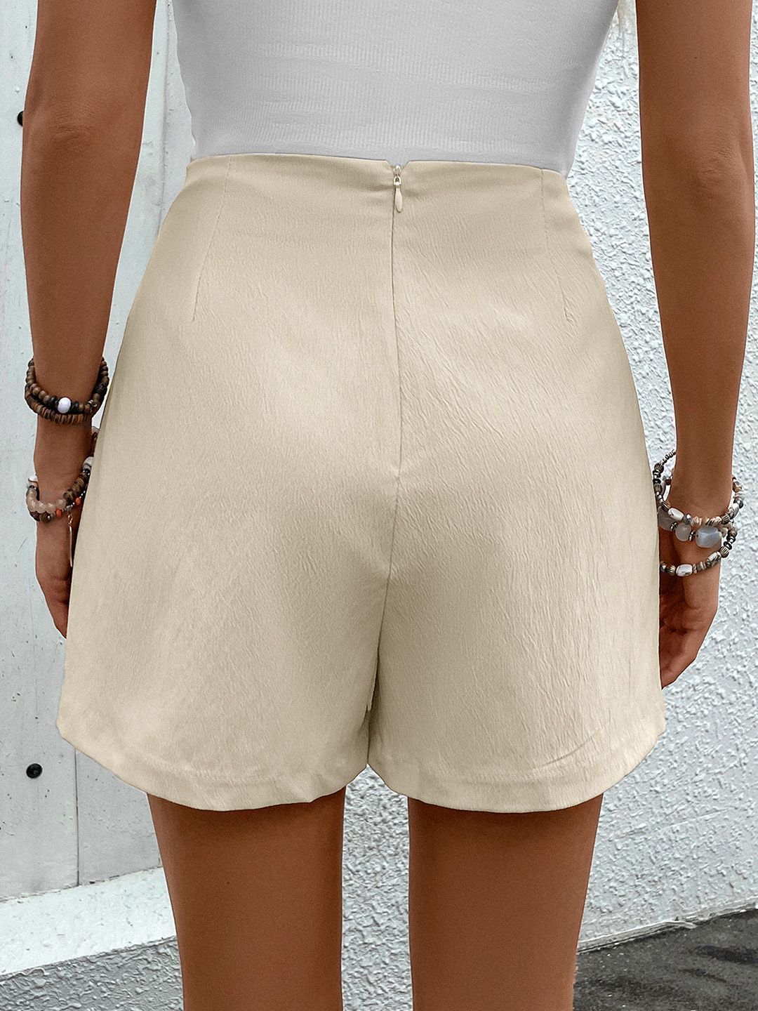 DressBerry Women Textured Wrap Mini Skort
