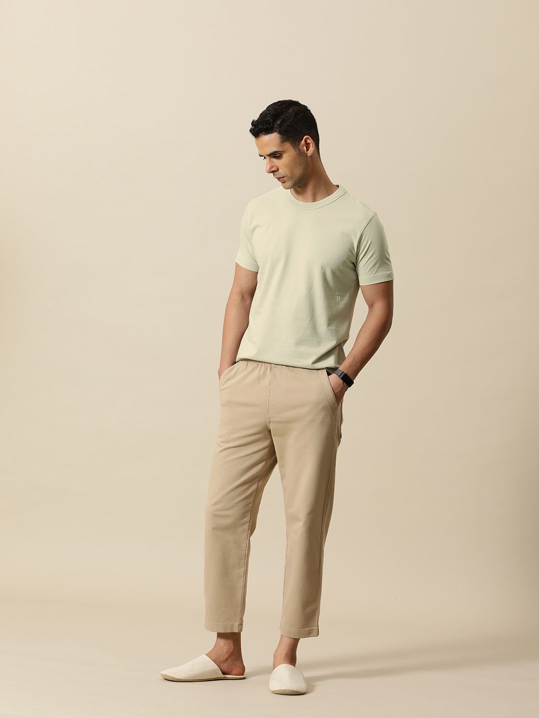 Mr Bowerbird Round Neck Tailored Fit T-shirt With a Notebook