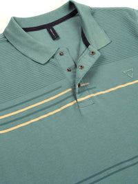 Thomas Scott Men Striped Polo Collar Cotton T-shirt