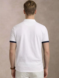 ADRO Men Colourblocked Polo Collar T-shirt