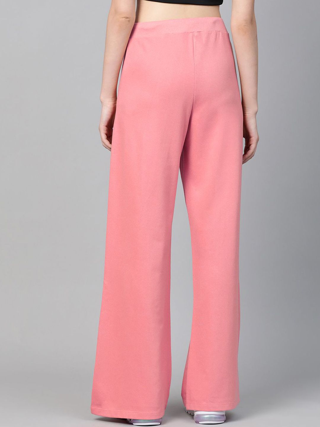 SASSAFRAS Women Wide Leg Cotton Track Pants