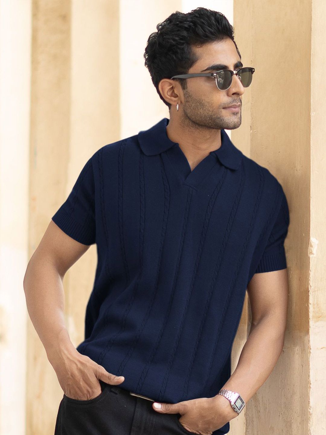 Powerlook Men Polo Collar T-shirt