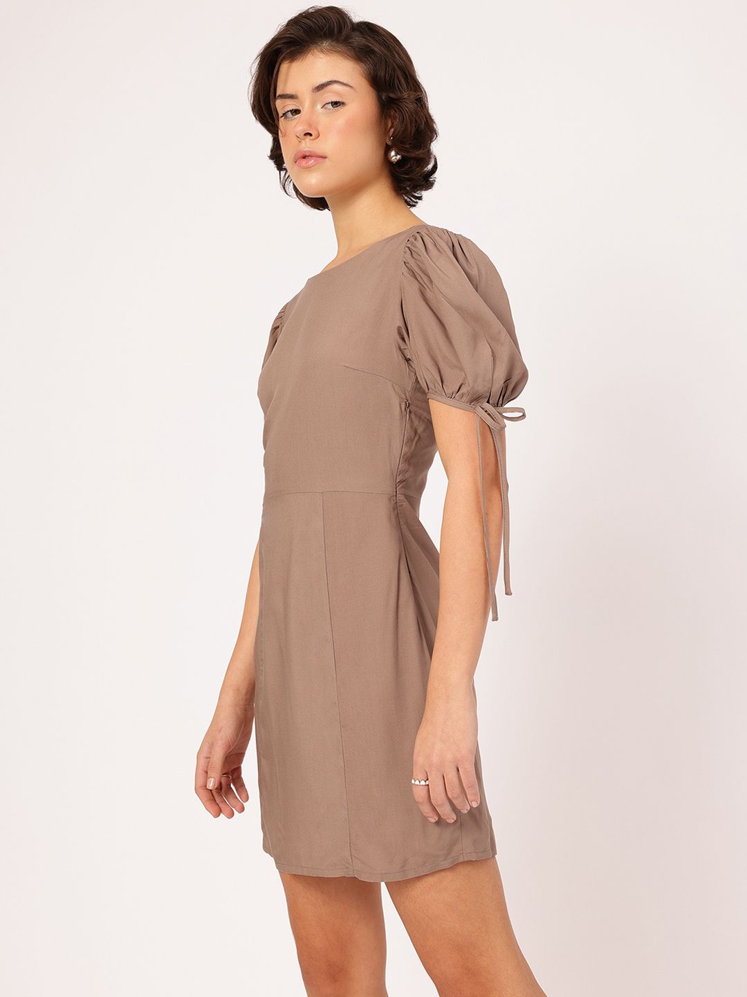 DressBerry Tie-Up Detail Mini Dress