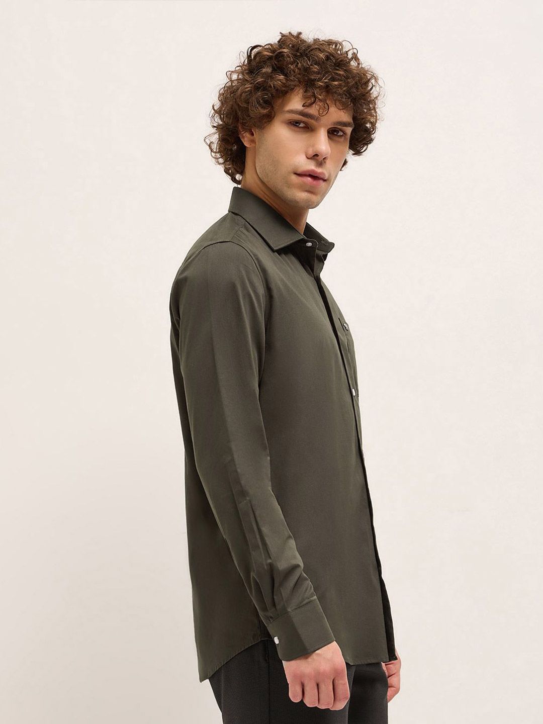 THE BEAR HOUSE Men Tailored Fit Opaque Formal Shirt
