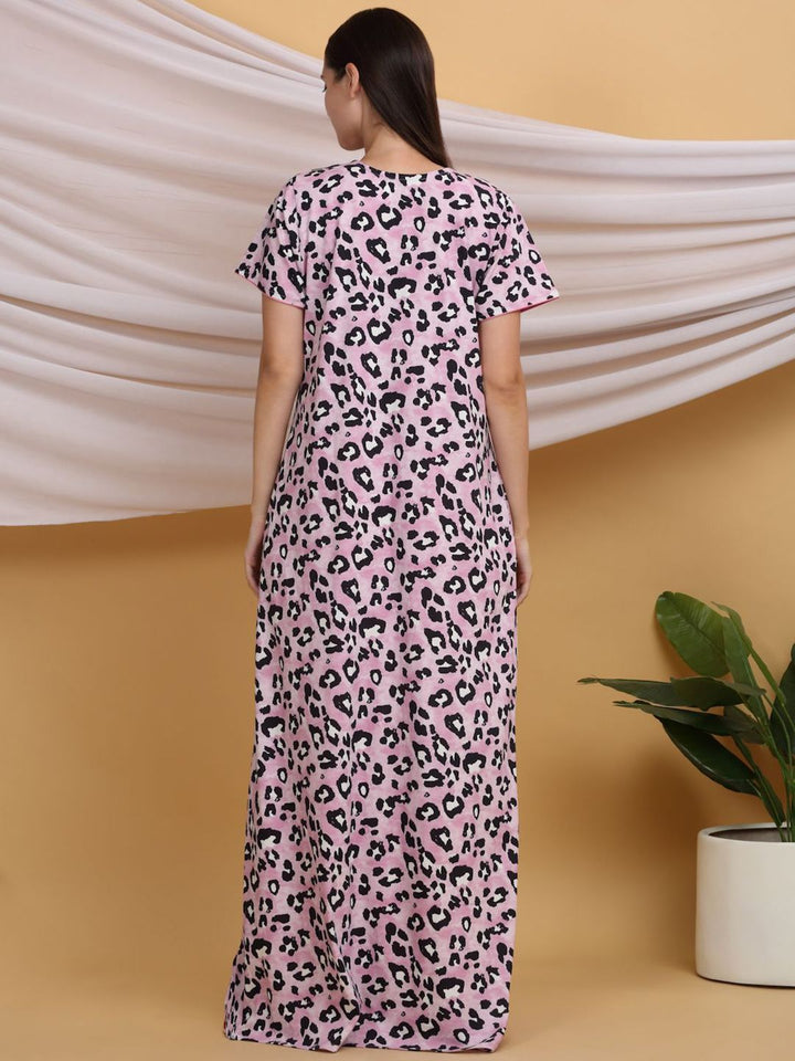 Sweet Dreams Printed Pure Cotton Maxi Nightdress