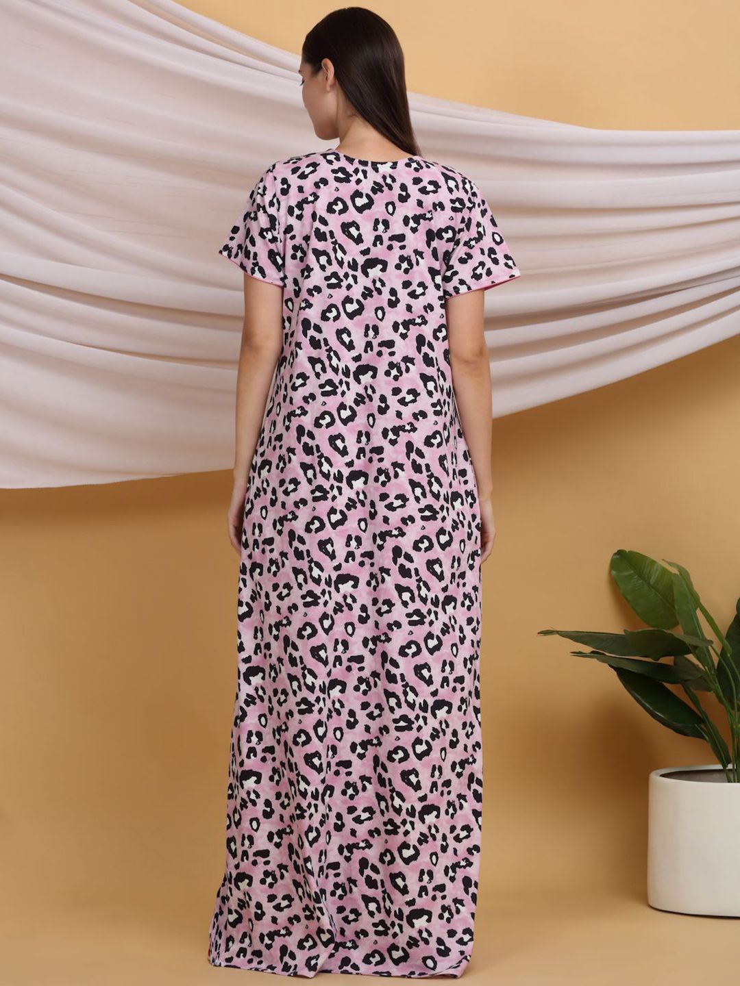 Sweet Dreams Printed Pure Cotton Maxi Nightdress