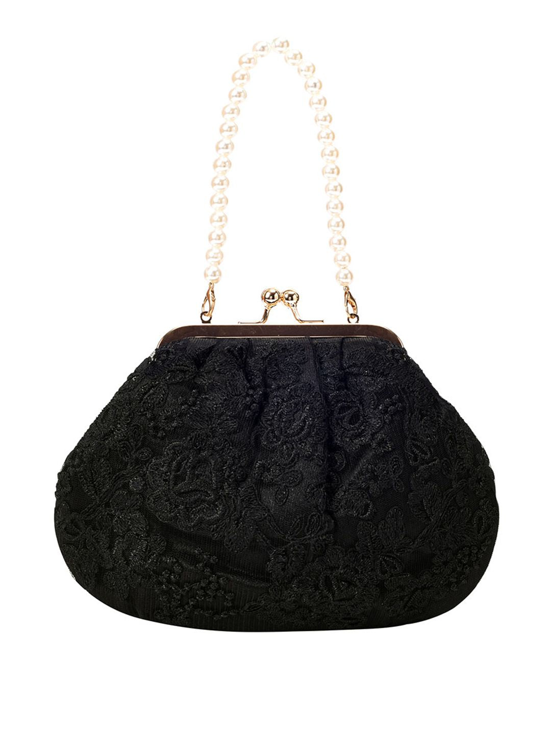 Lino Perros Floral Embroidered Party Purse